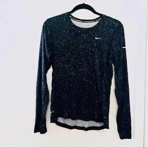 Speckled Nike Dri-Fit Running Top Size Small